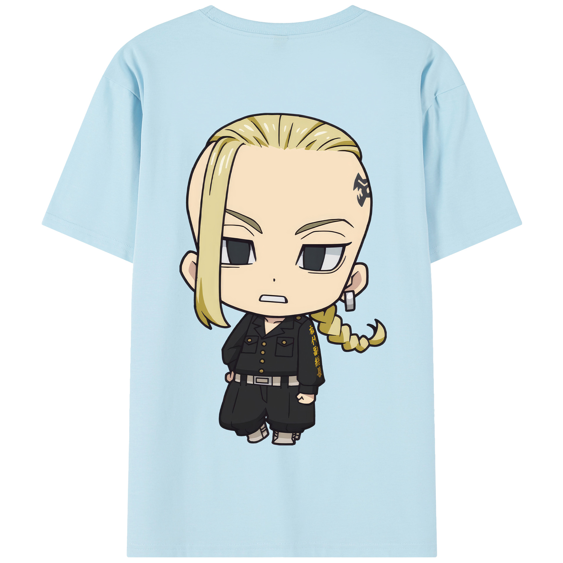 （画像用） 東京リベンジャーズ Tokyo Revengers 綿100％半袖Tシャツ（背面プリント）